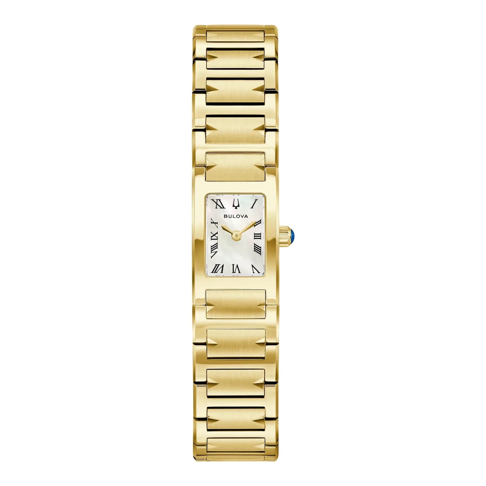 Bulova Marc Anthony Harmony Quarz goldfarben Perlmutt Damenuhr 97L200