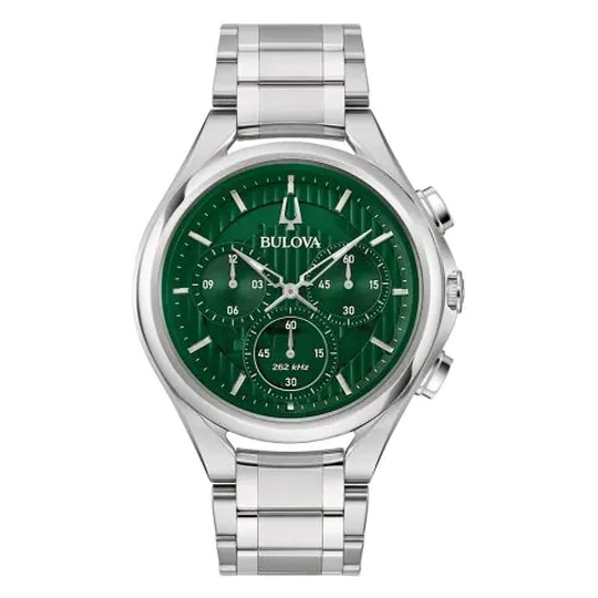 Bulova Herrenuhr Curv Chronograph 96A297