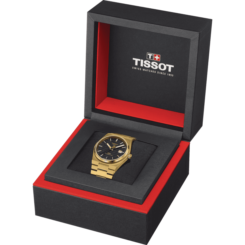 Tissot PRX Powermatic 80 Damian Lillard Special Edition Herrenuhr Set mit schwarzem Kautschukband T137.407.33.051.00
