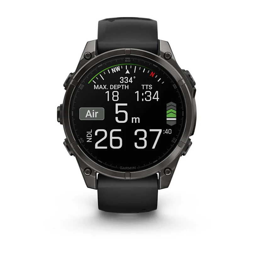Garmin fēnix® 8 - 47 mm AMOLED Sapphire Schwarz/Carbongrau Titan DLC 010-02904-21