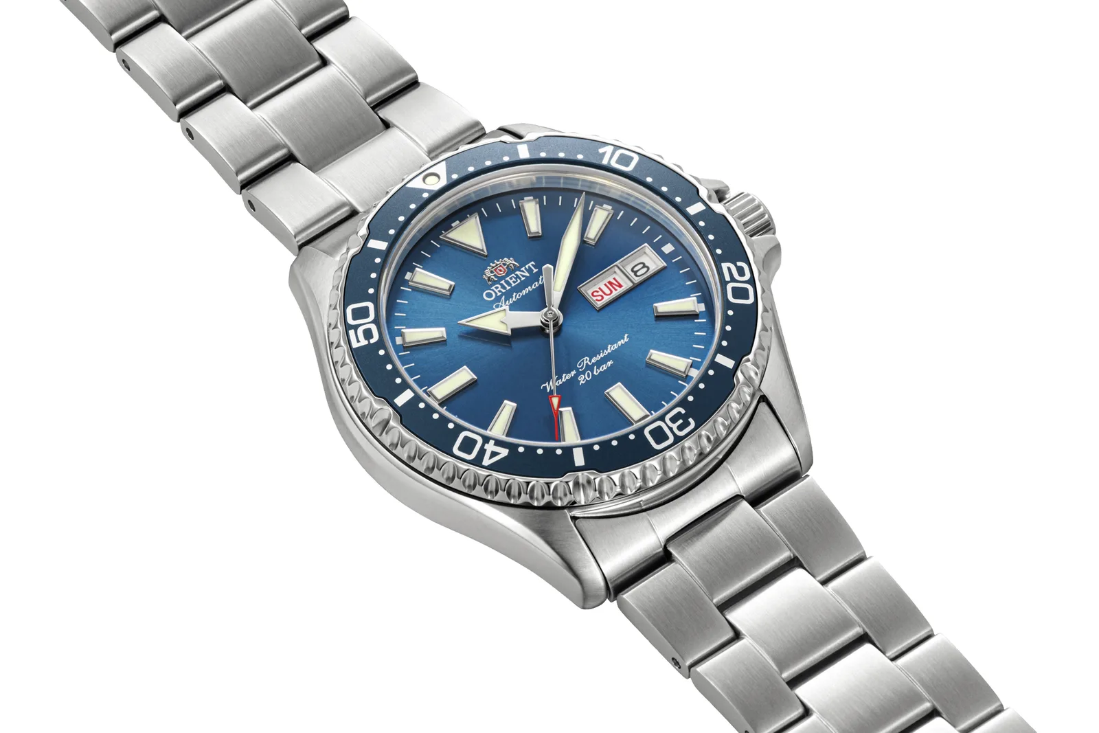 Orient Mako Automatik 41,8 mm Blau Herrenuhr RA-AA0824L39B