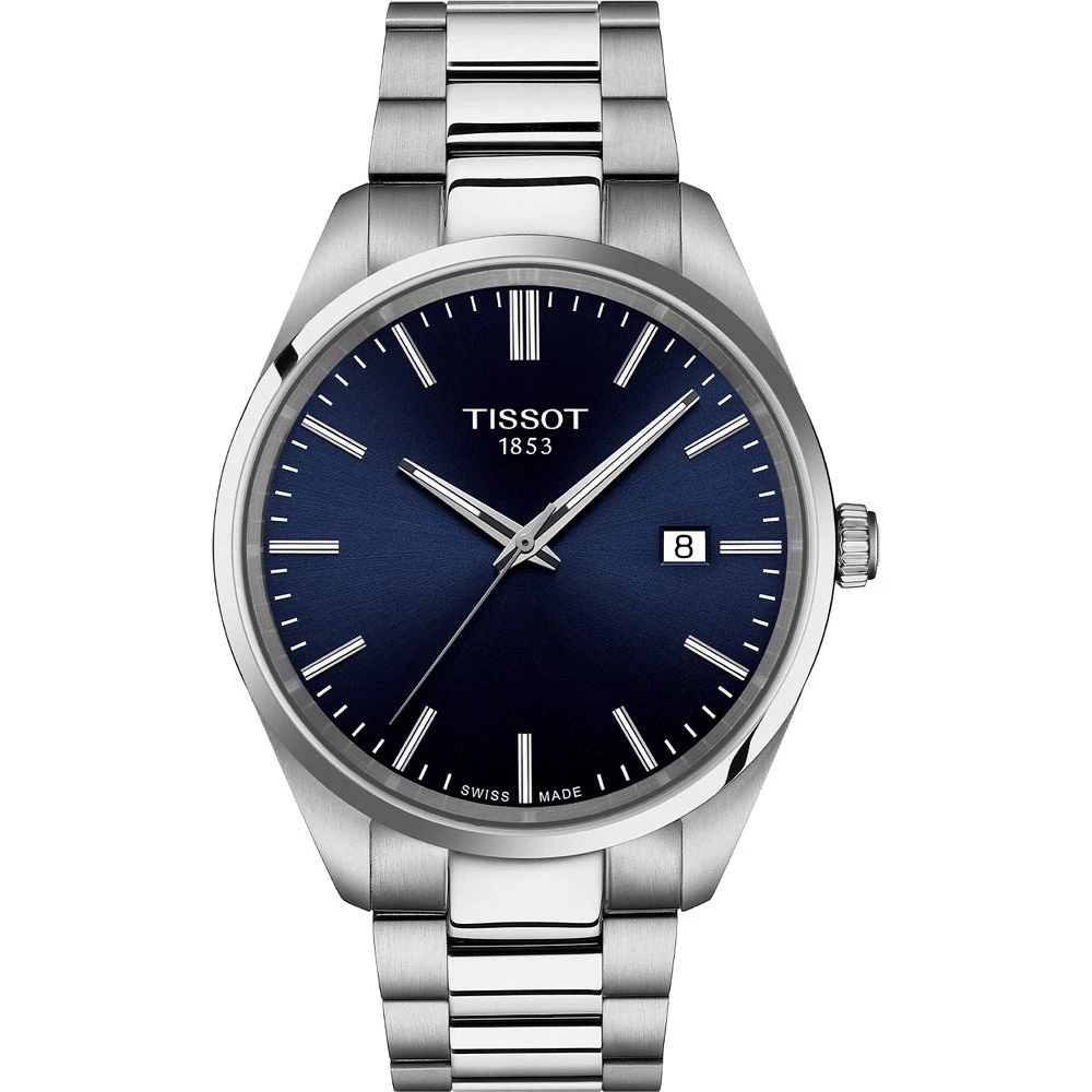 Tissot PR 100 Herrenuhr T150.410.11.041.00 Set mit schwarzem Lederband 