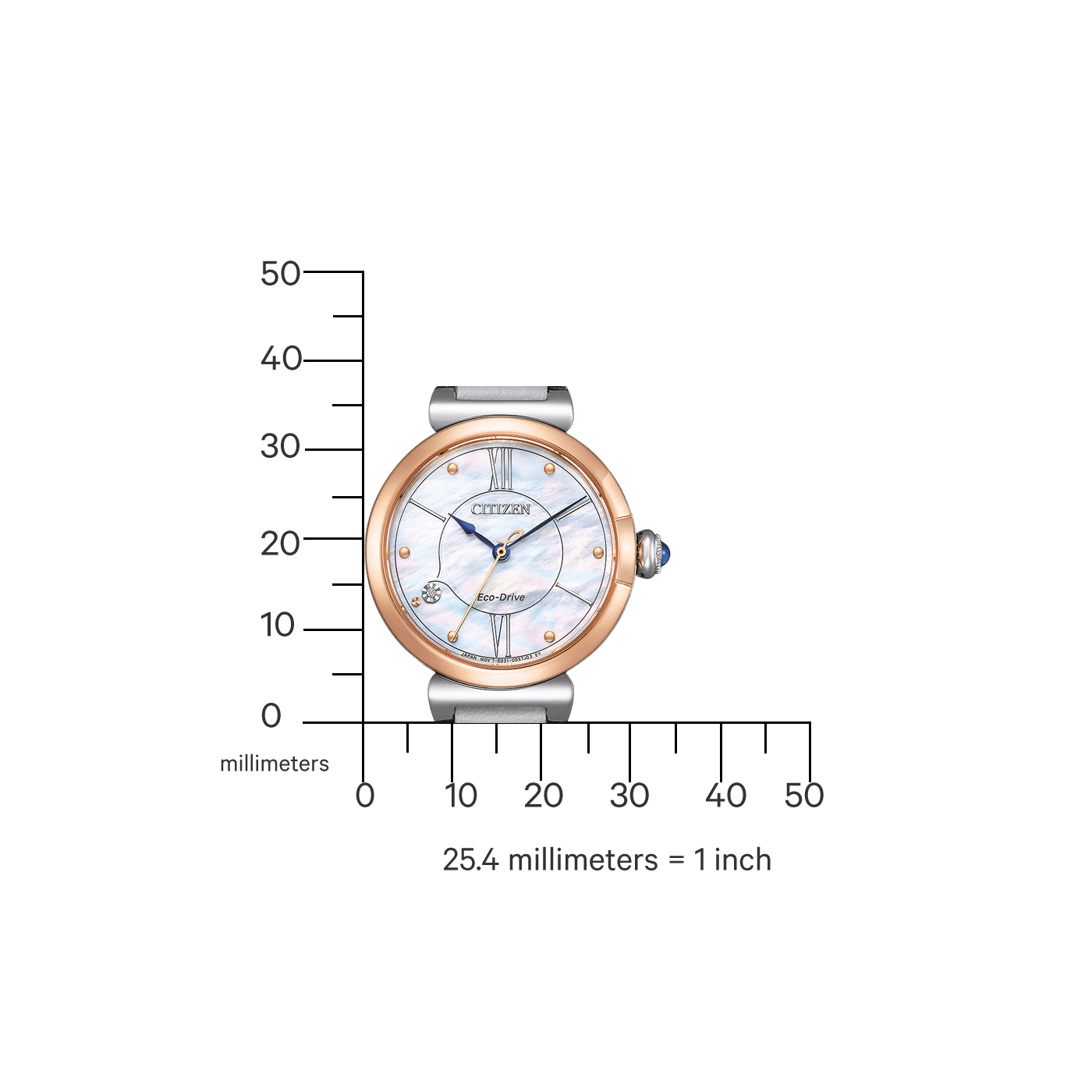 Citizen Eco-Drive Damenuhr Damenuhr EM1074-15D