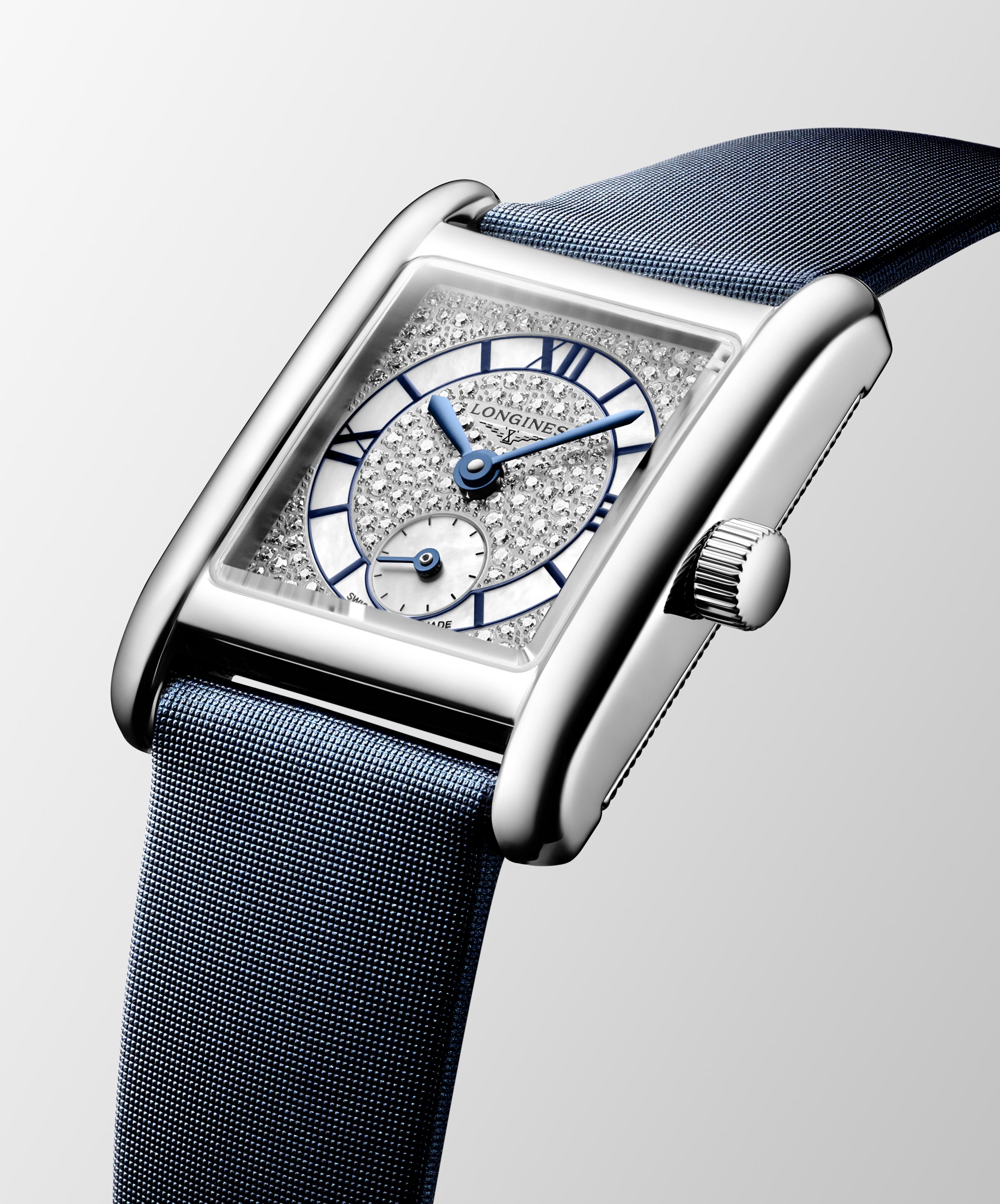 Longines Mini DolceVita Quarz Perlmutt mit Diamanten Damenuhr L5.200.4.87.2