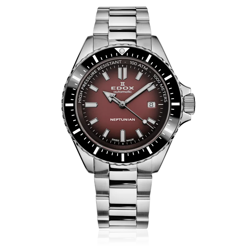 Edox Neptunian Automatic Herrenuhr 80120-3NM-BRD