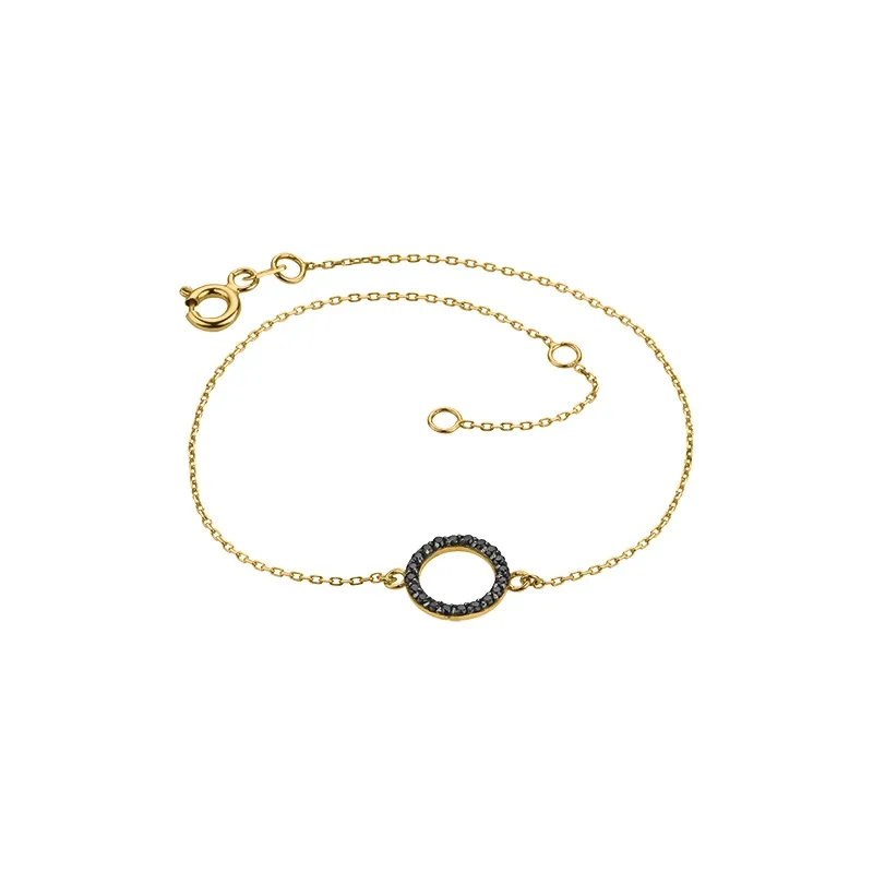 CEM 333/- Armband Zirkonia schwarz 6-209469-001