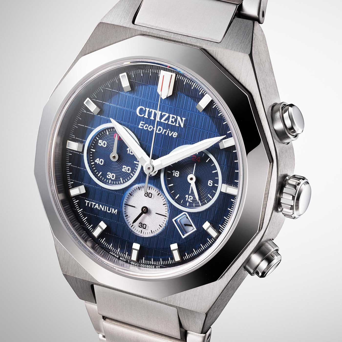 Citizen Zenshin Senkei Super Titanium™ Chronographen mit Eco-Drive Herrenuhr CA4691-59L