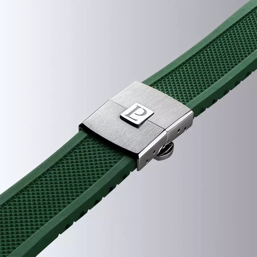 1977 ARSENE Automatique, 41 MM, Cadran Vert, Bracelet Caoutchouc FKM Vert Herrenuhr 1977P02177