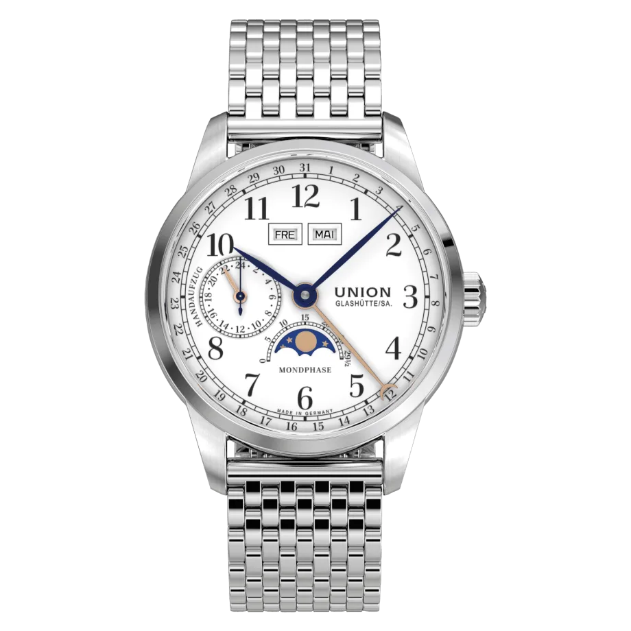 Union Glashütte 1893 Johannes Dürstein Edition Mondphase Herrenuhr D007.458.11.017.00