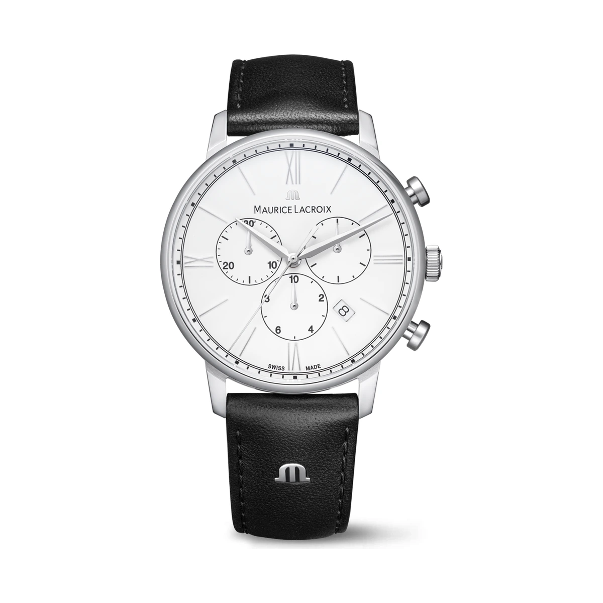 Maurice Lacroix Eliros Chronograph Quarz, Silber Herrenuhr EL1098-SS001-110-2