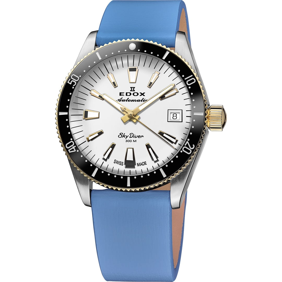 Edox SkyDiver 38 Date Automatic Special Edition Damenuhr 80131 357JNC BI