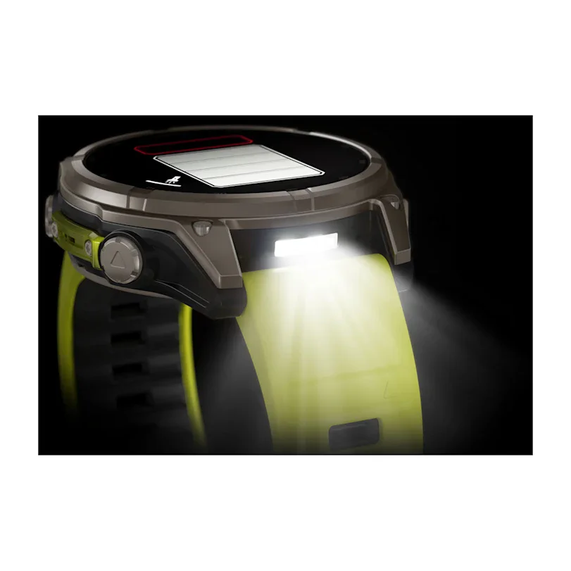 Garmin fēnix® 8 - 47 mm Solar Sapphire Graphit/Titanium Titan 010-02906-21 Set mit schwarzem Lederband