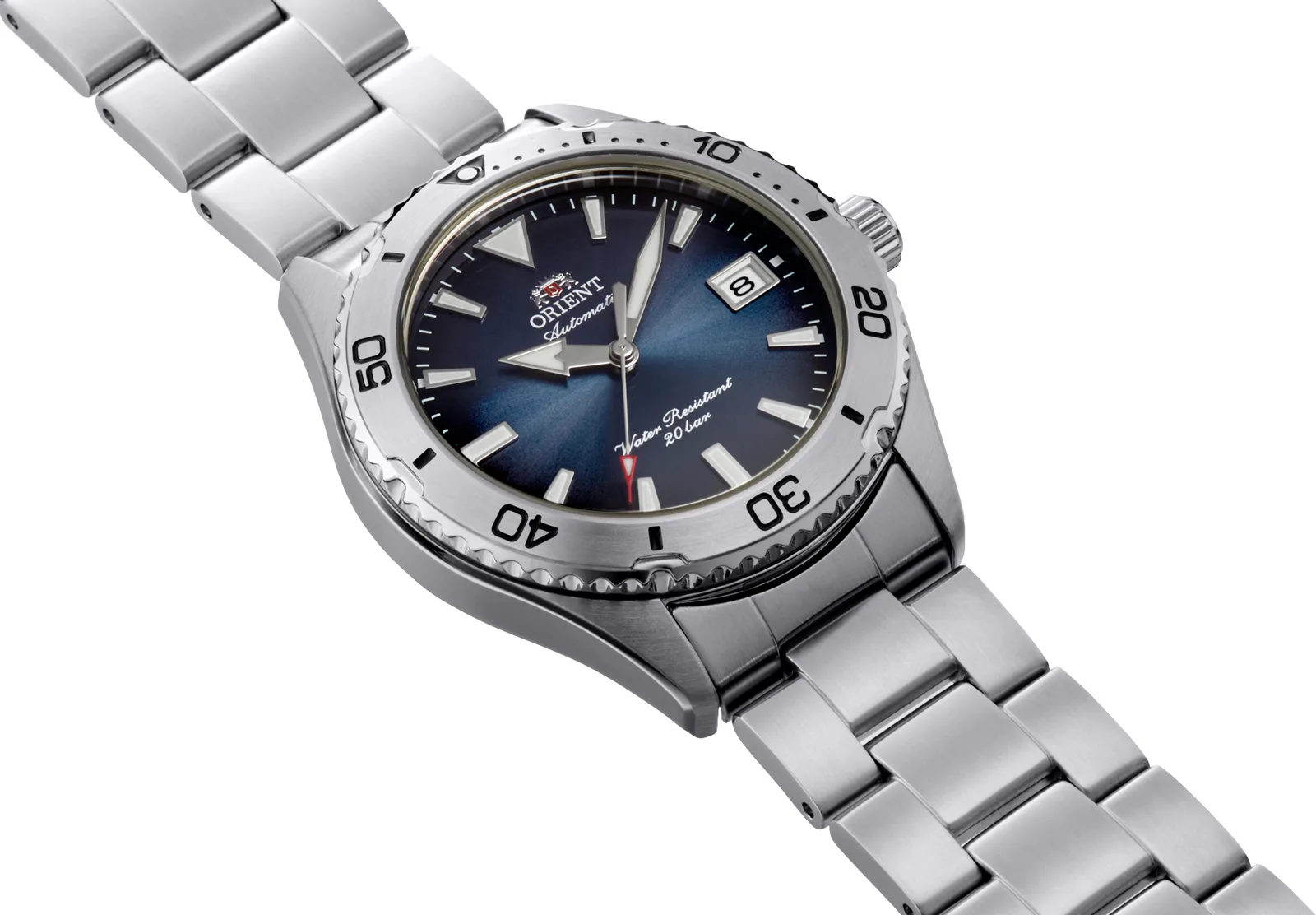 Orient Mako Automatik 39,9 mm Blau Herrenuhr RA-AC0Q14L30B