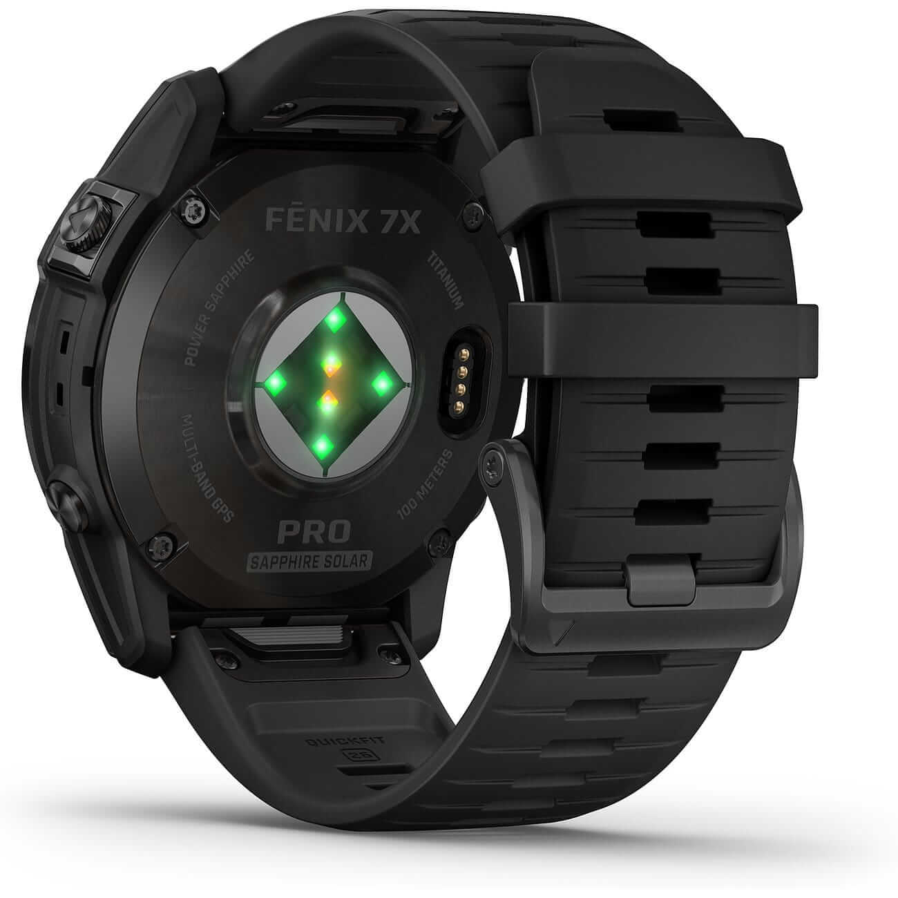 Garmin fēnix® 7X Pro Sapphire Solar Carbongrau Titan Silikonarmband 010-02778-11