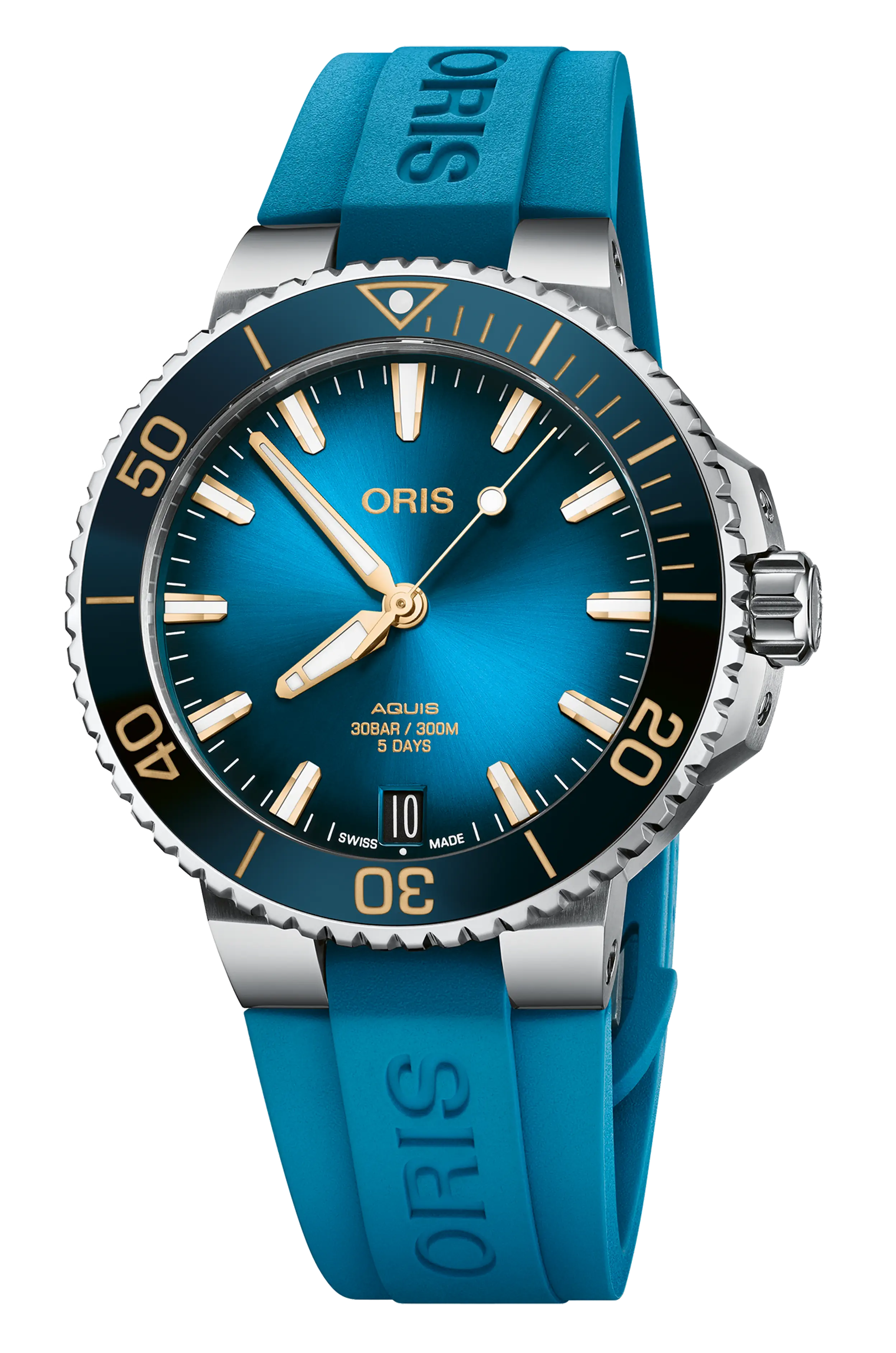 Oris Aquis Date Calibre 400 41,5mm Blau Herrenuhr 01 400 7769 4125-07 4 22 75FC