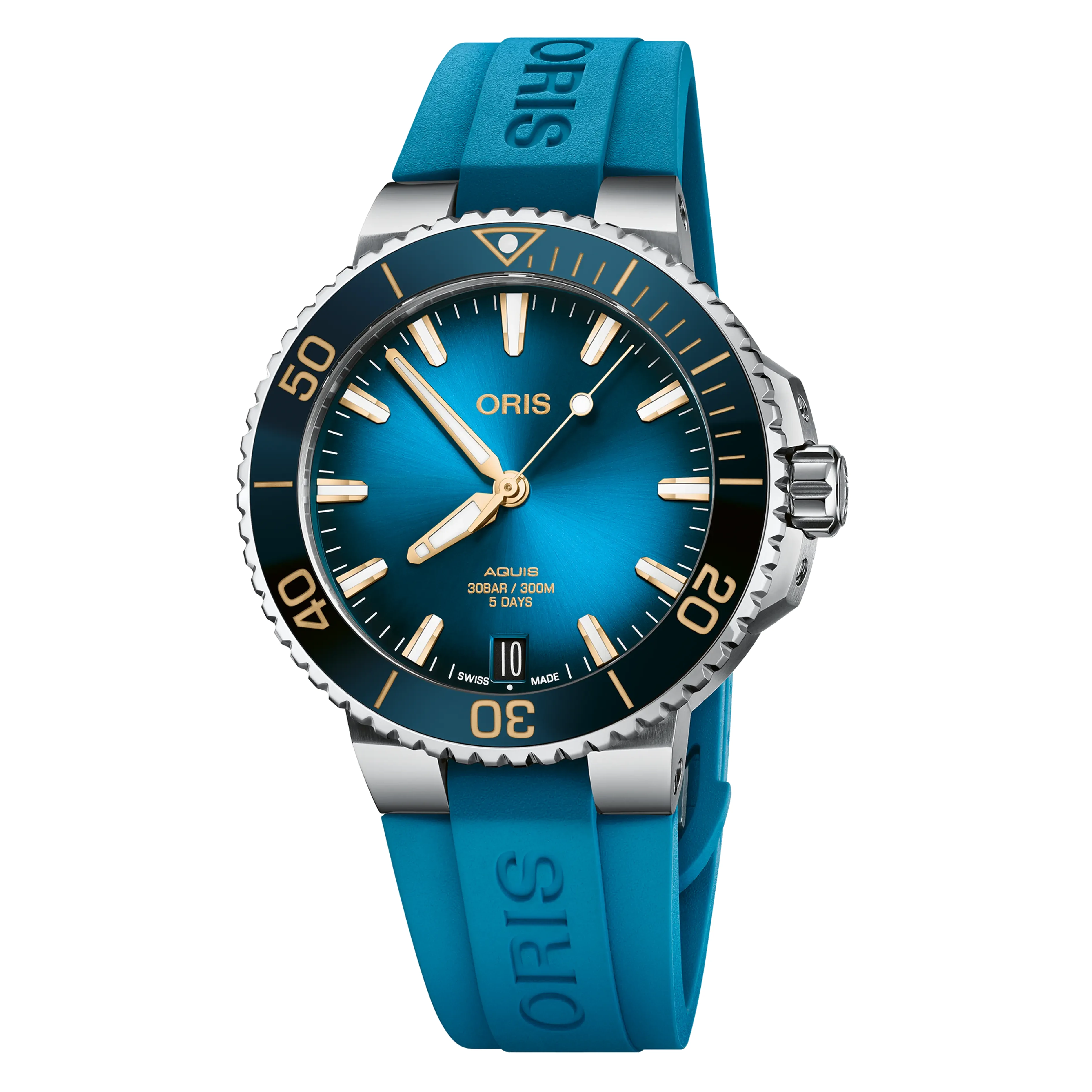 Oris Aquis Date Calibre 400 41,5mm Blau Herrenuhr 01 400 7769 4125-07 4 22 75FC