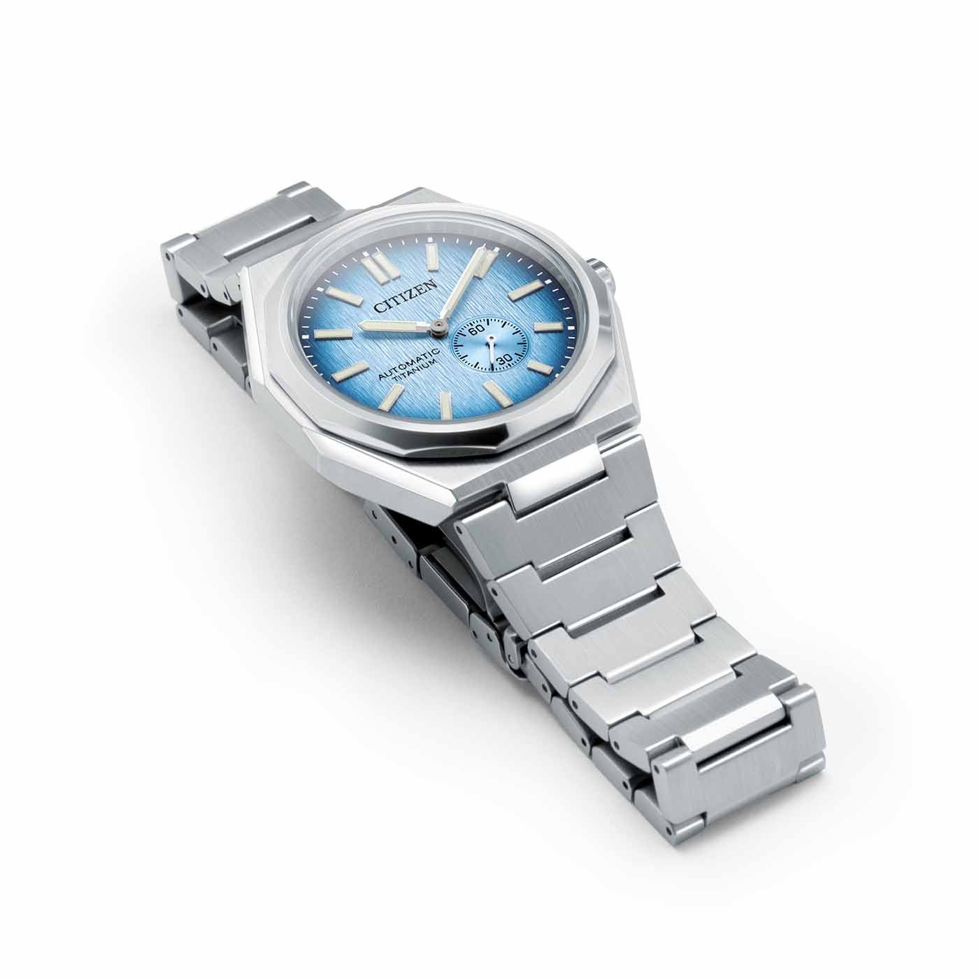 Citizen Super Titanium Zenshin 60 blau Herrenuhr NK5020-58L