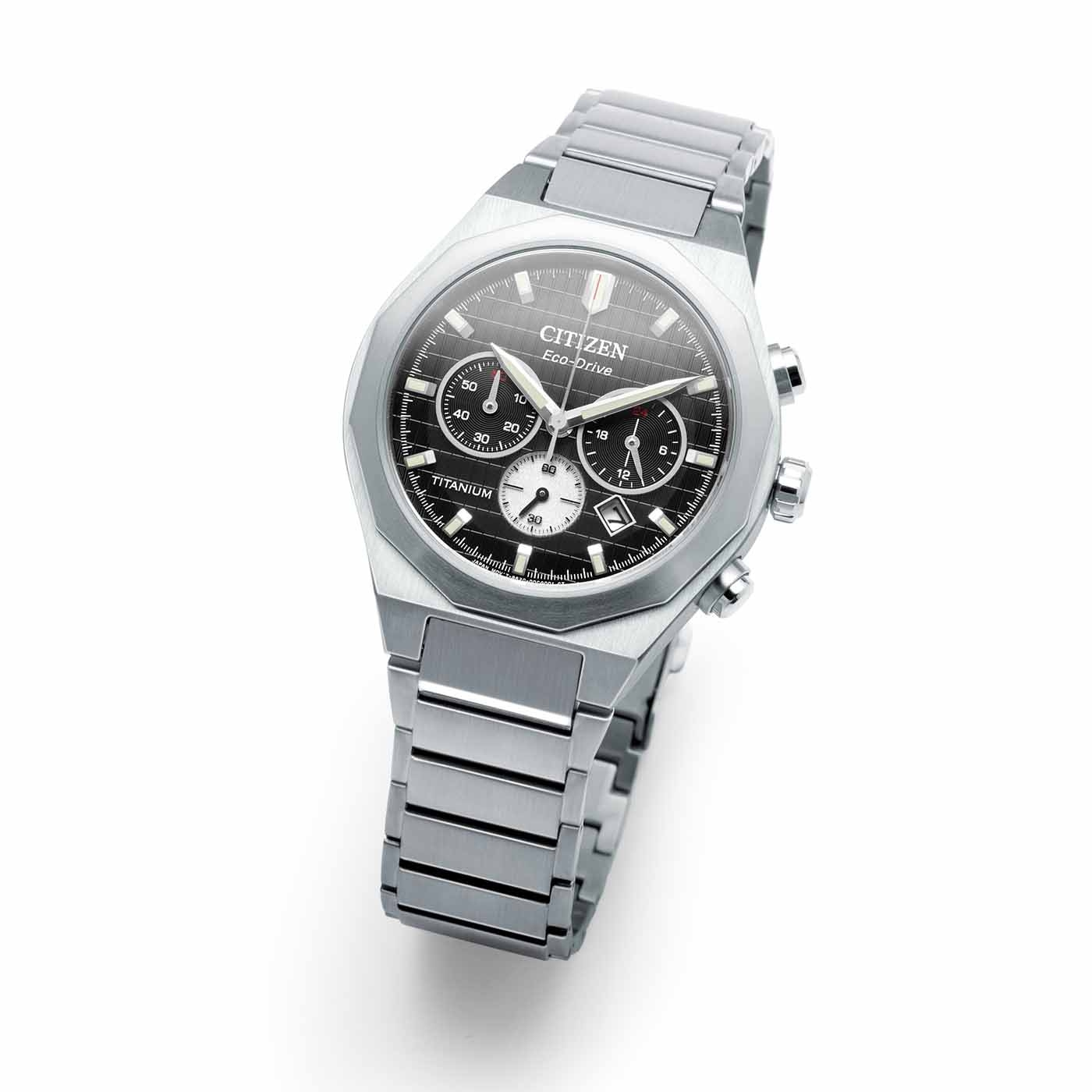 Citizen Zenshin Senkei Super Titanium™ Chronographen mit Eco-Drive Herrenuhr CA4690-51E