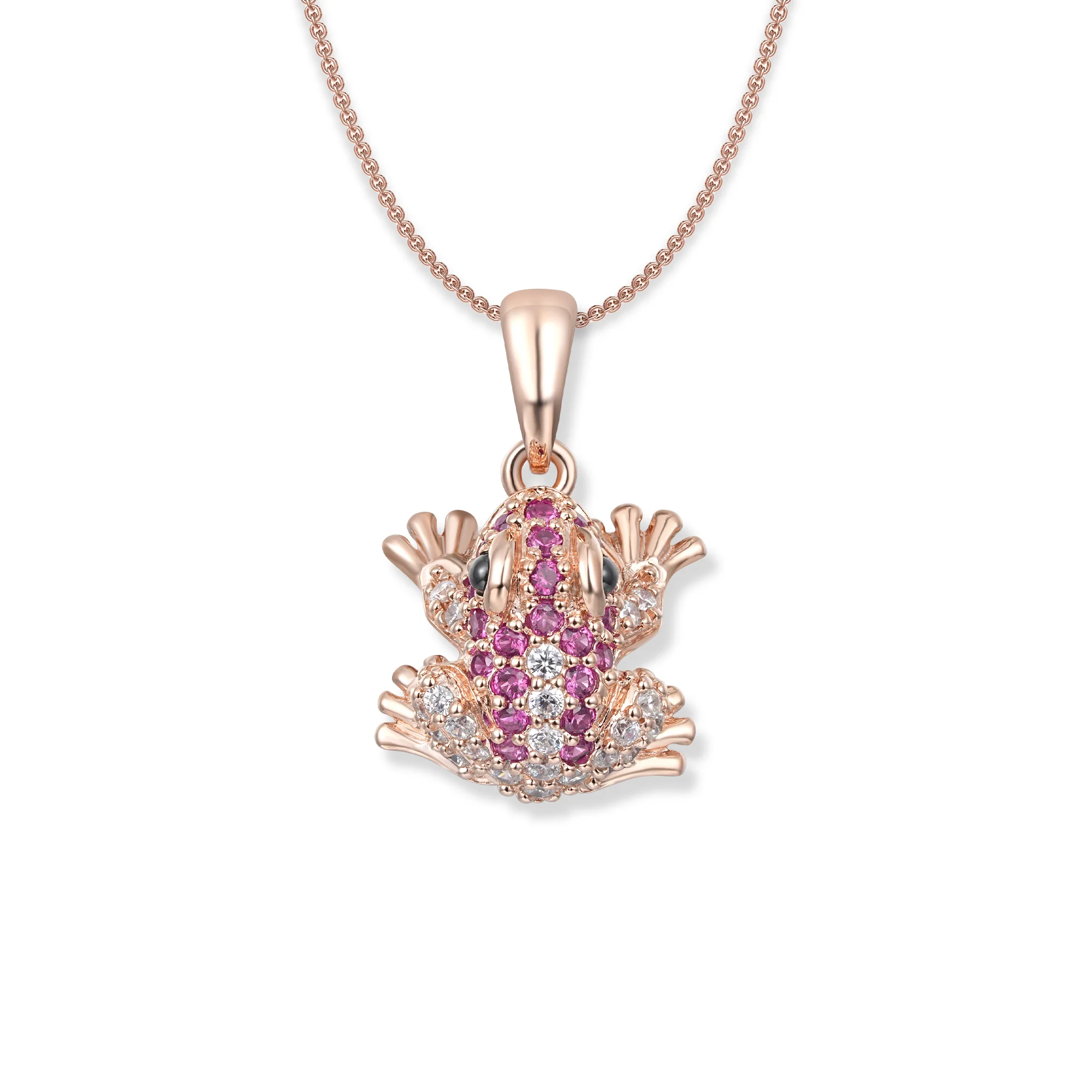 Seinerzeit Kette Ivy Pink Frosch Halskette