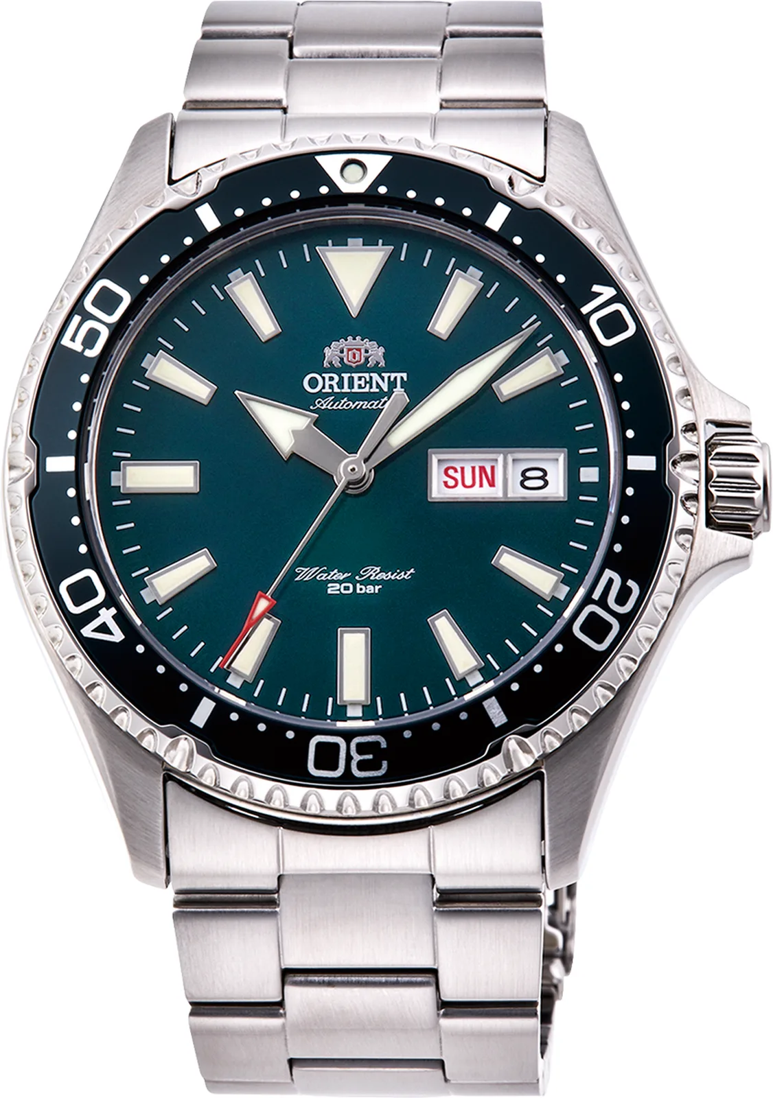 Orient Mako Automatik 42 mm Grün Herrenuhr RA-AA0004E39B