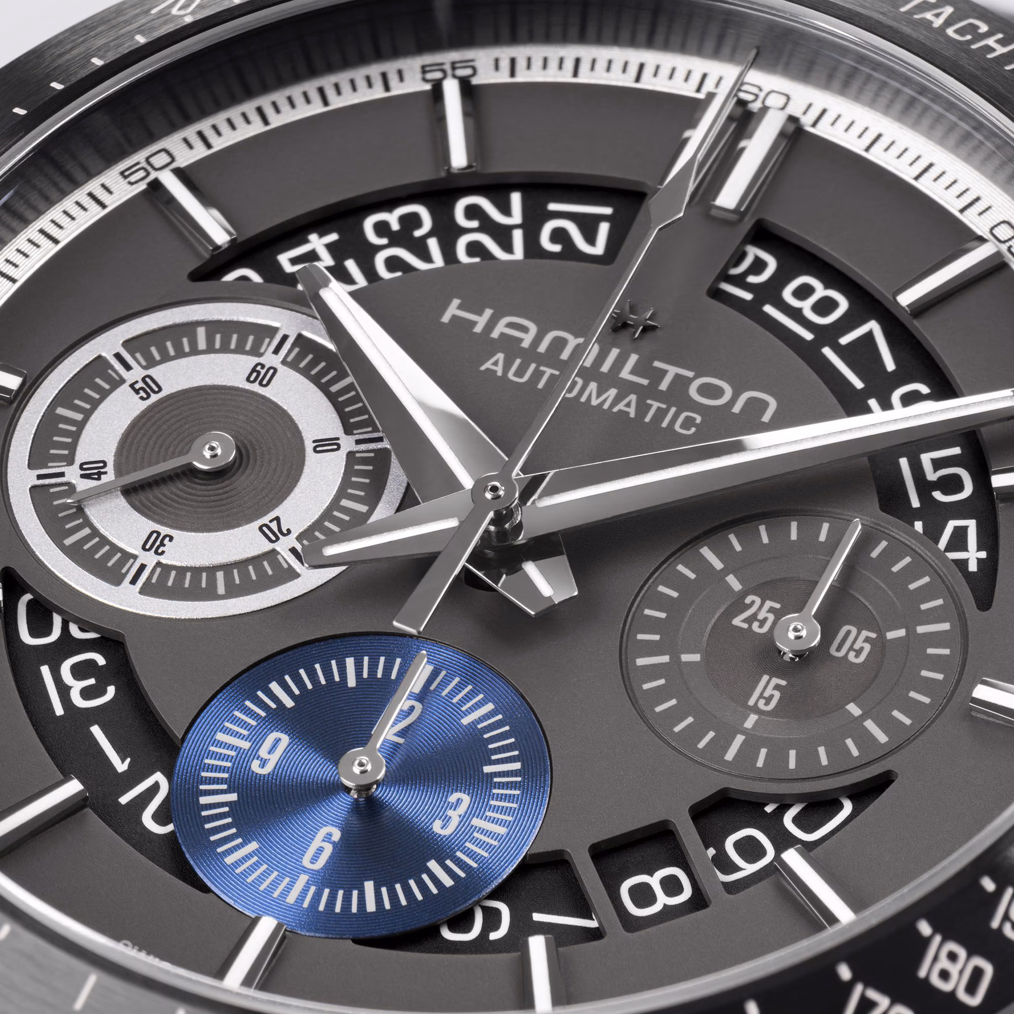 Hamilton Jazzmaster Performer Autochrono Automatik Herrenuhr H36646780 