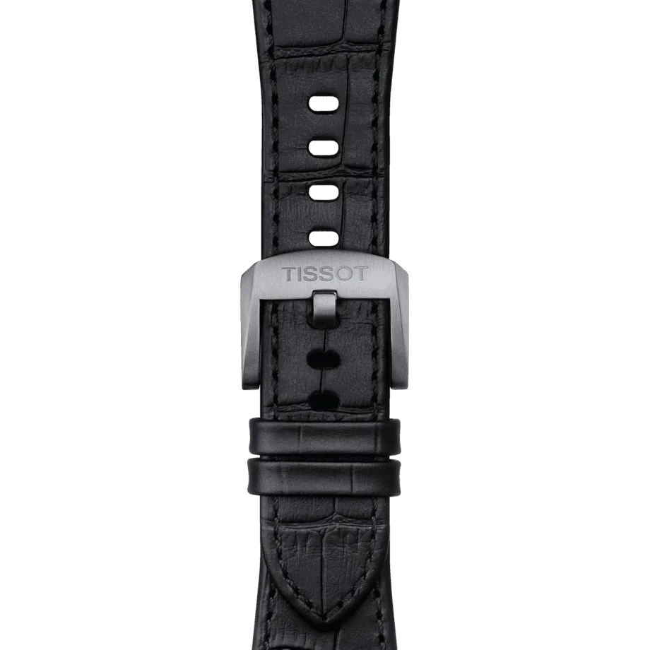 Tissot Ersatzarmband Leder schwarz 12 mm für PRX Modelle mit 40 mm Durchmesser