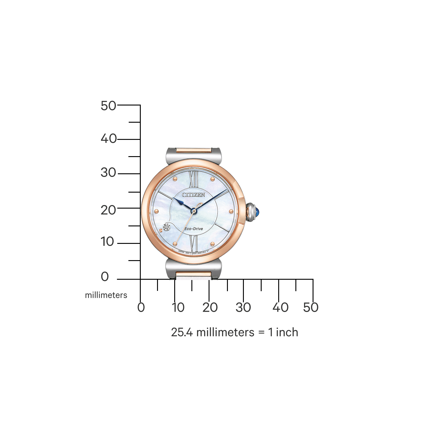 Citizen Eco-Drive Damenuhr Damenuhr EM1074-82D