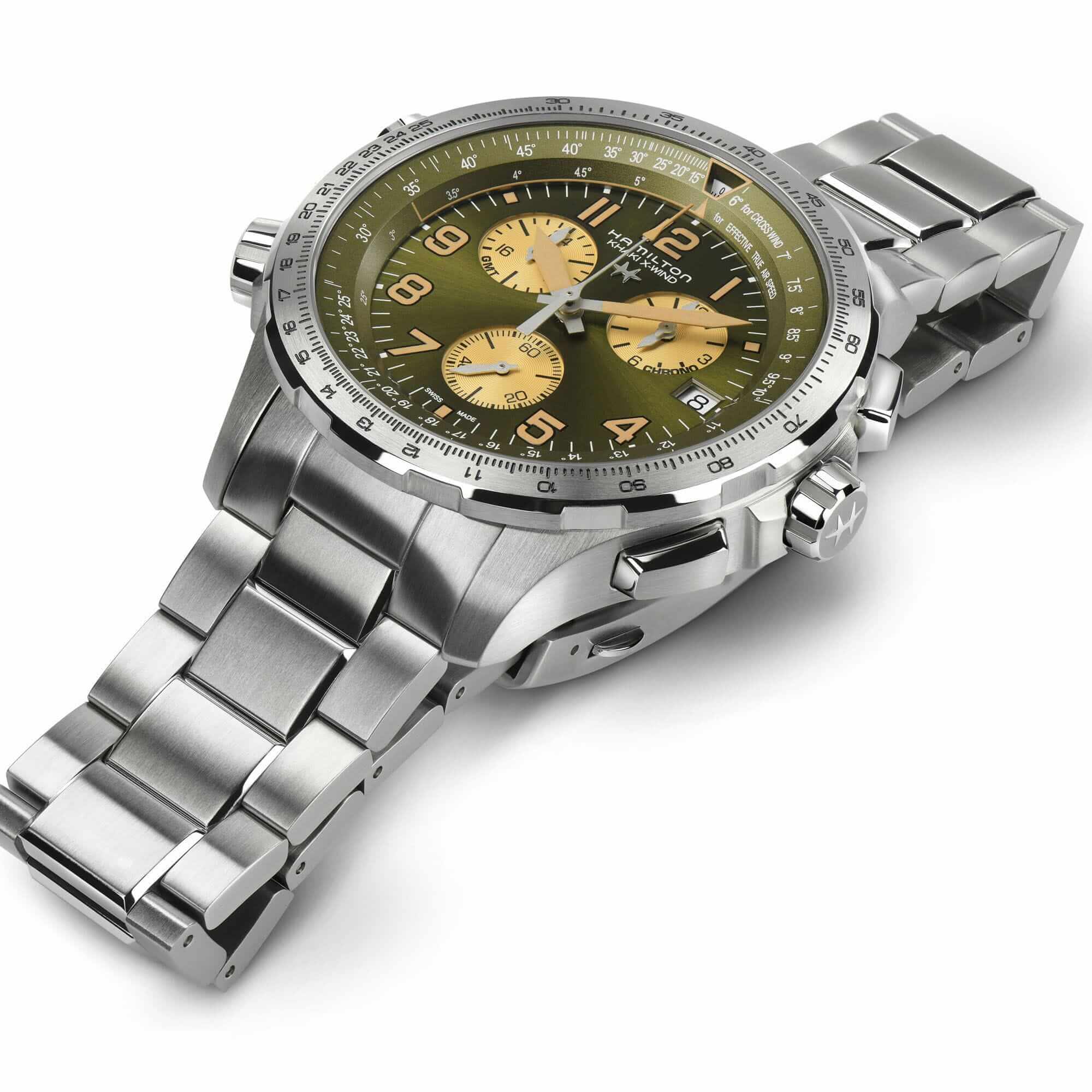 Hamilton Khaki Aviation GMT Chrono Quartz H77932160 Herrenuhr
