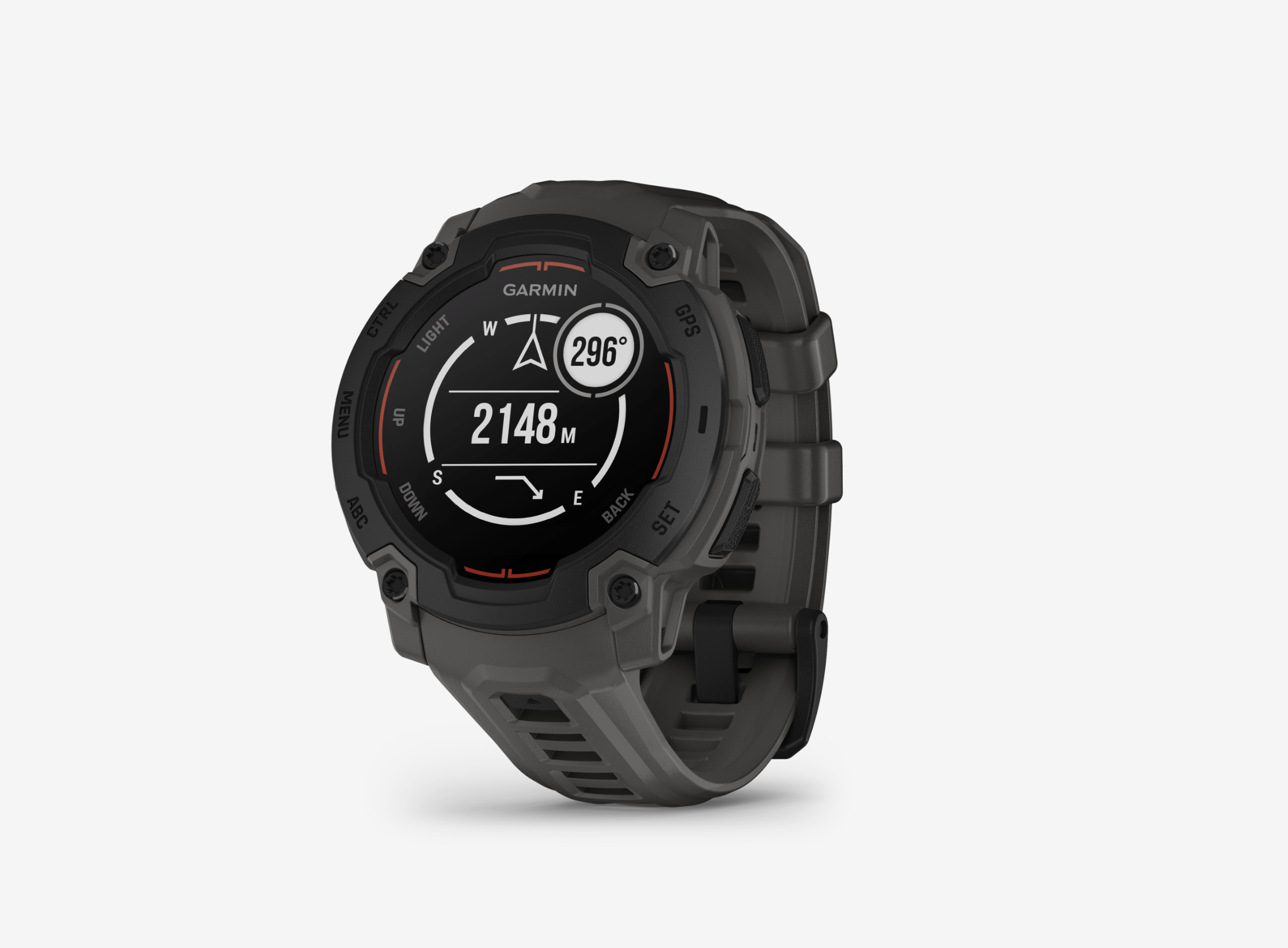  Garmin Instinct® E 010-02933-00 - 45 mm Kohle/Schwarz mit Silikon-Wechselarmband 22 mm Kohle