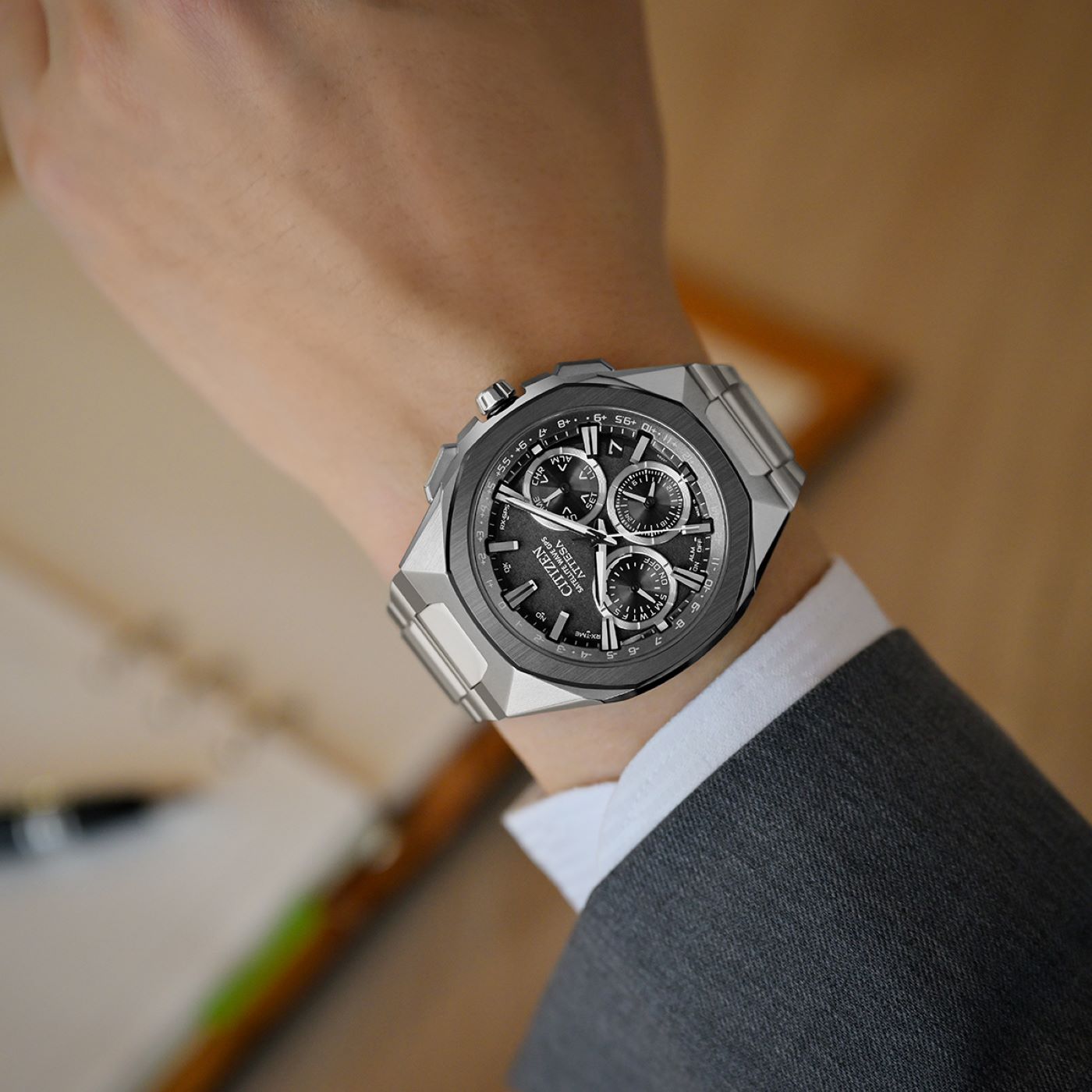 Citizen Attesa Satellite Wave GPS Herrenuhr CC4104-53E