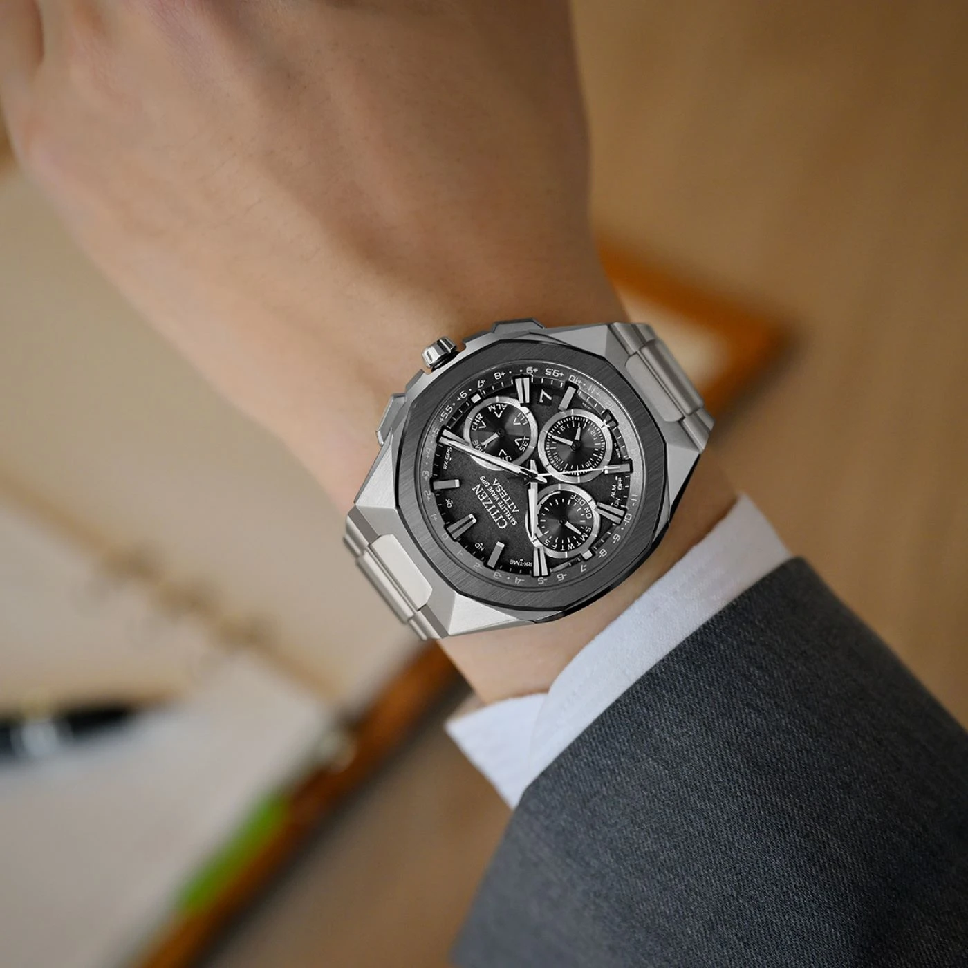 Citizen Attesa Satellite Wave GPS Herrenuhr CC4104-53E