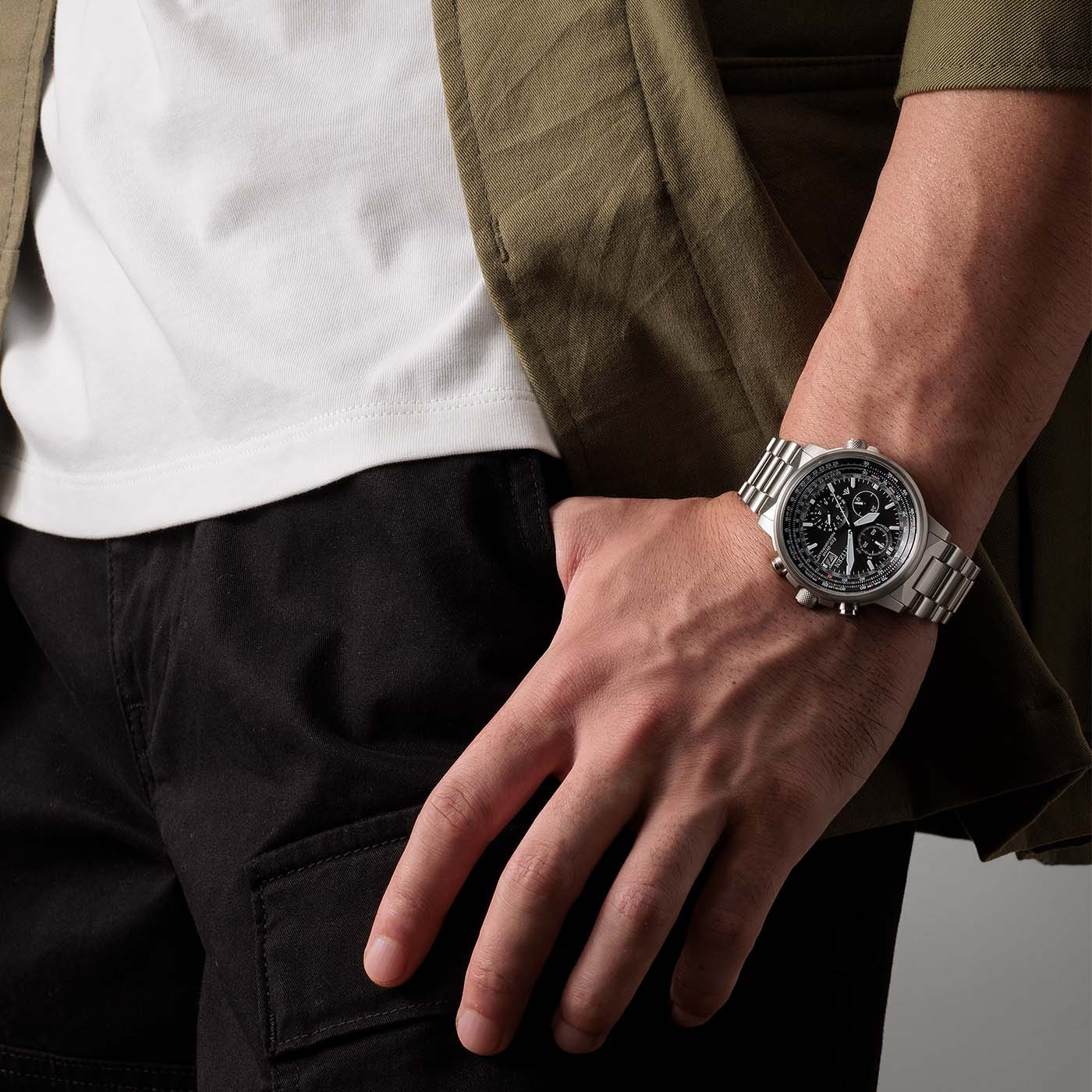 Citizen Promaster Sky Pilot Chronograph Herrenuhr AT8300-58E