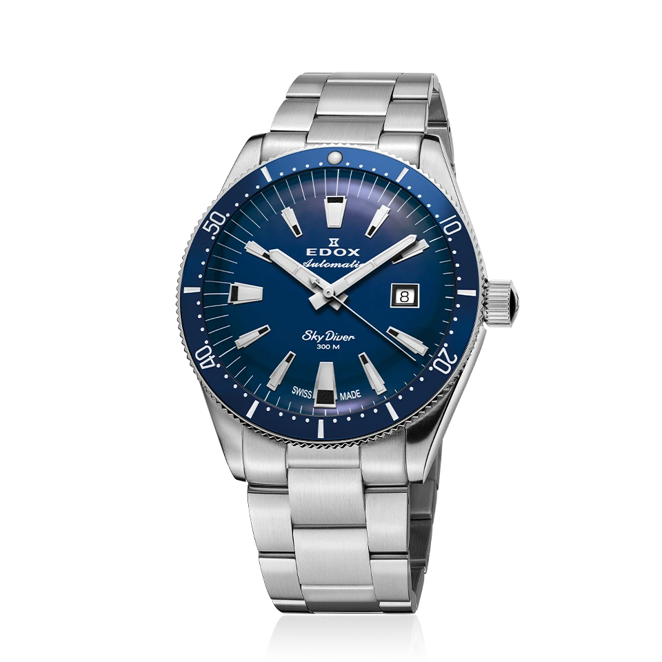 Edox SkyDiver Date Automatic Limited Edition Herrenuhr 80126 3BUM BUIN