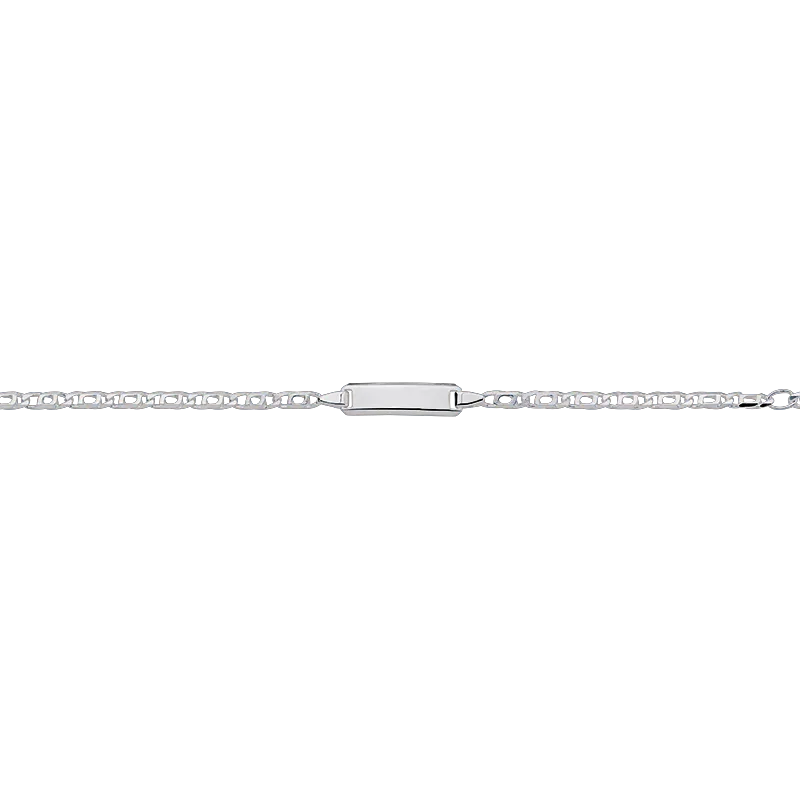CEM 925er  Silber Identband 14 - 16 cm, rhodiniert BIDR904662