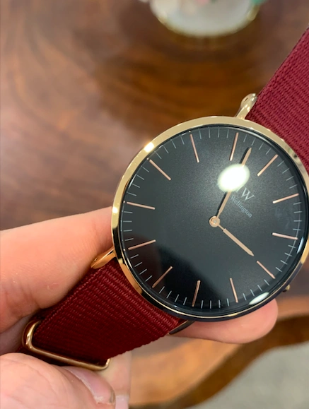 Pre-owned Daniel Wellington DW00100269 Classic Black Roselyn Herrenuhr 40mm