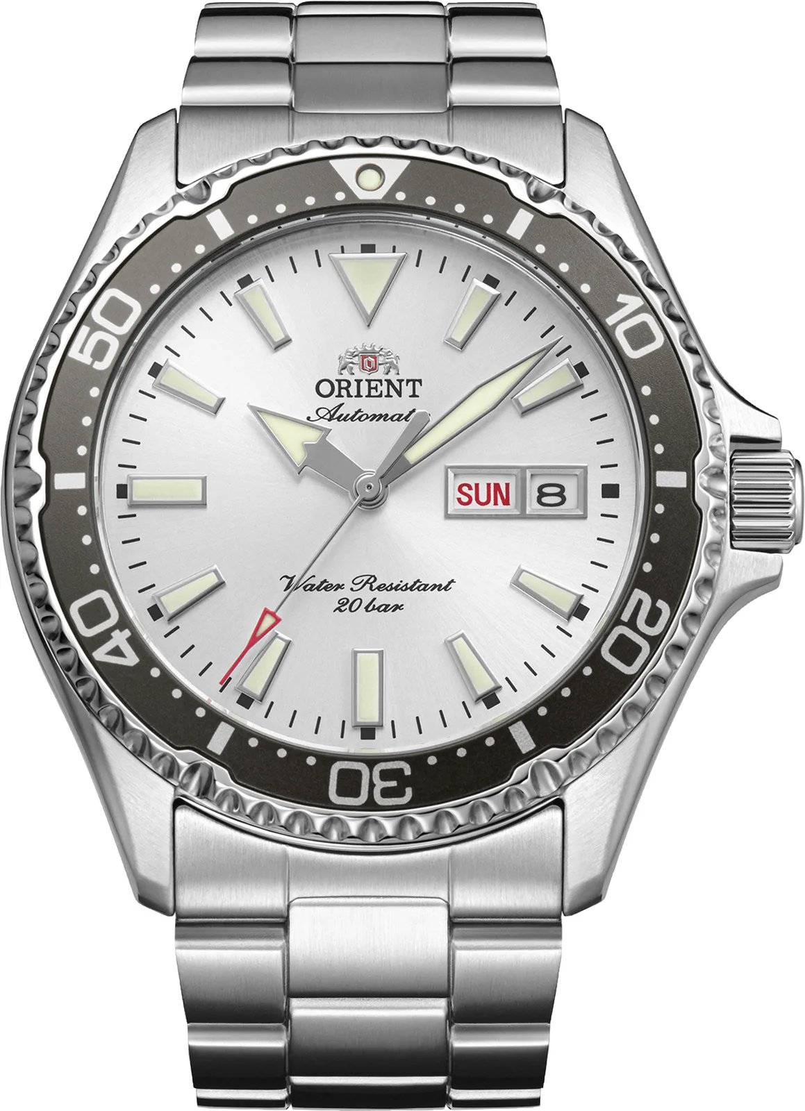 Orient Mako Automatik 41,8 mm Weiß Herrenuhr RA-AA0825S39B