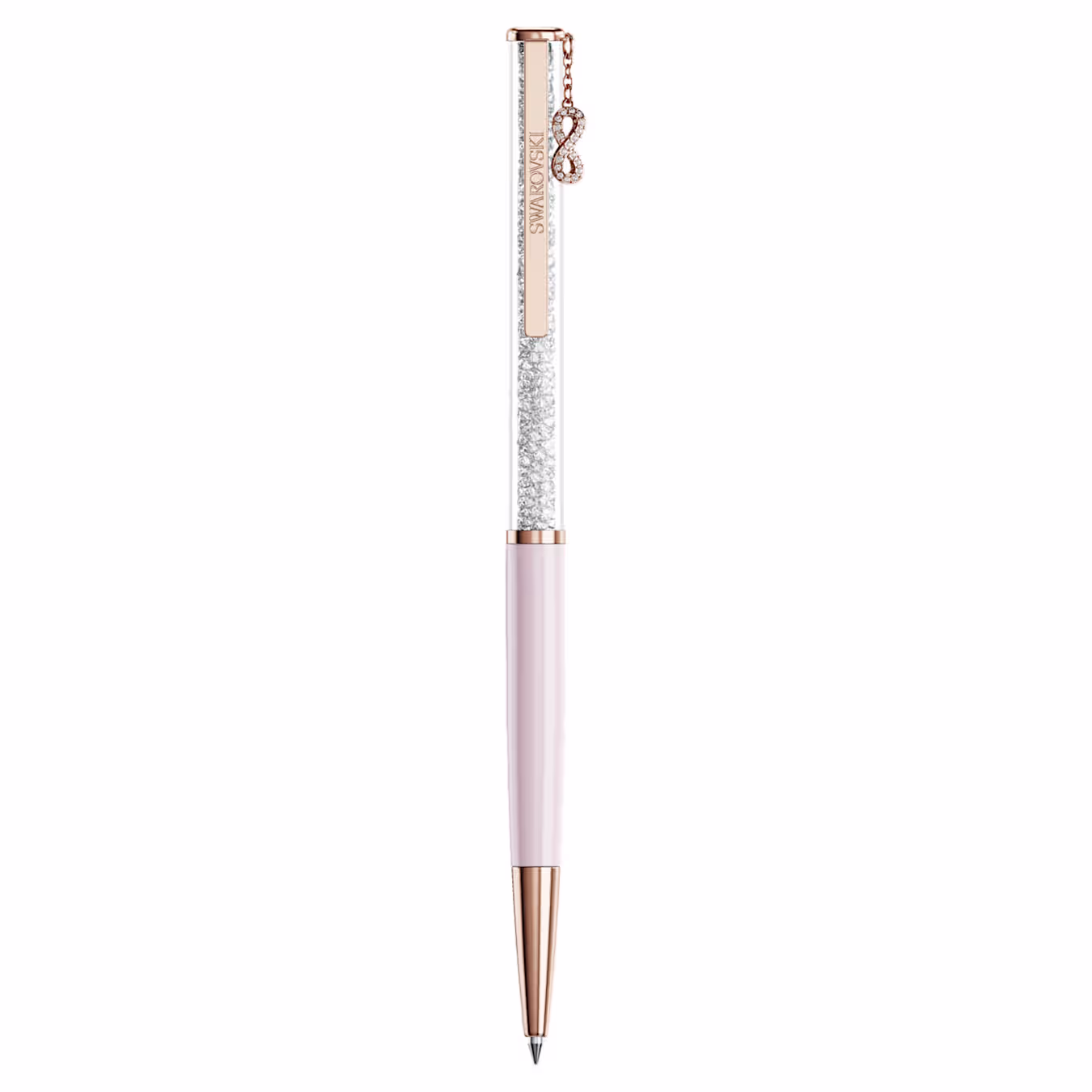 Swarovski Crystalline Kugelschreiber Unendlichkeit, Rosa lackiert, Roségold-Legierungsschicht 5728731