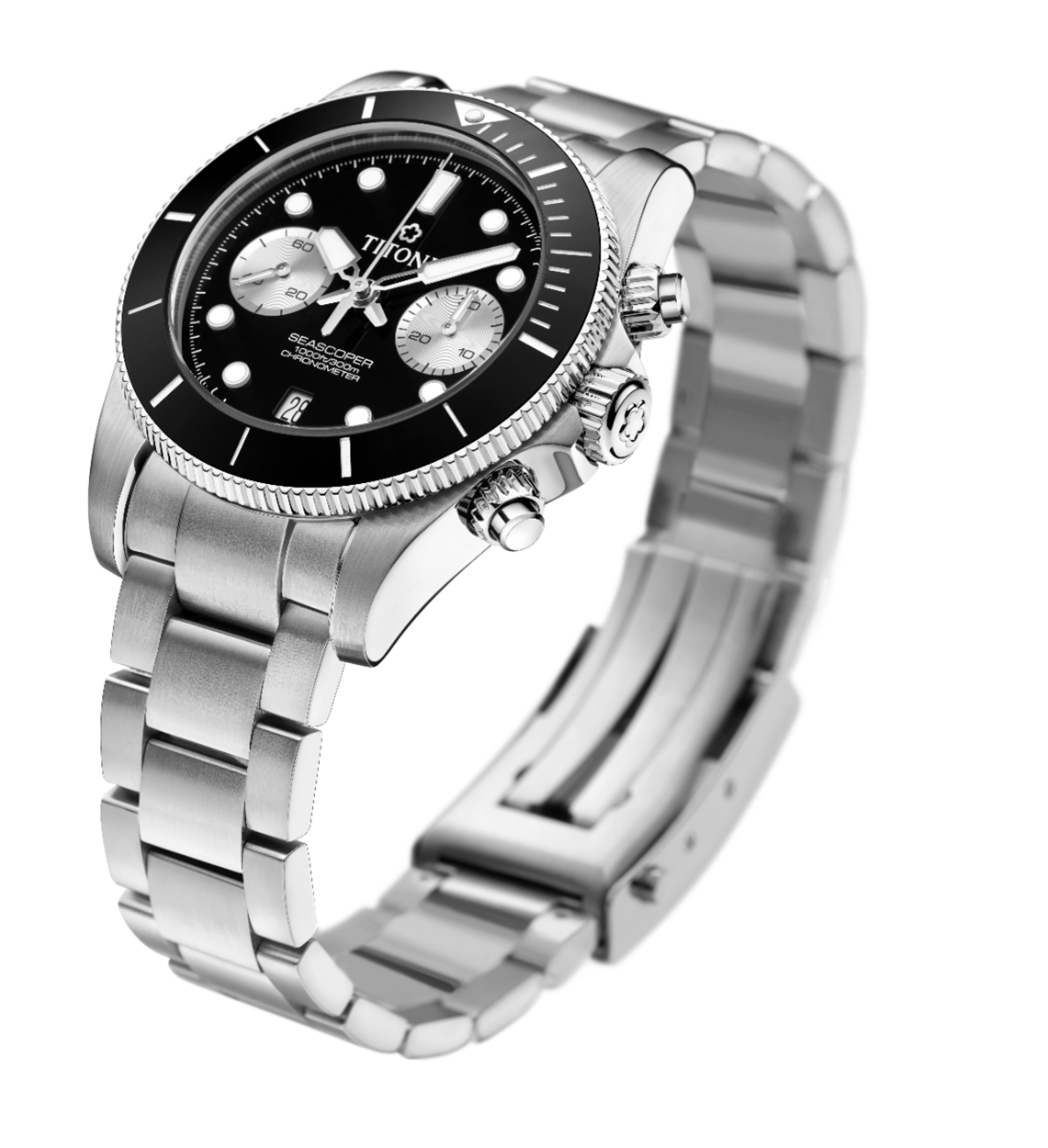 Titoni Seascoper Chronograph Schwarz Herrenuhr 94300 S-BK-731