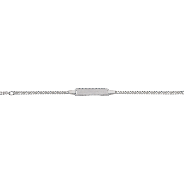 CEM 925er Silber Identband 12 - 14 cm, rhodiniert BIDR904655