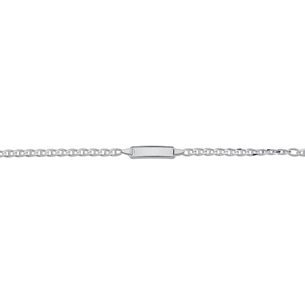 CEM 925er Silber Identband 14 - 16 cm, rhodiniert BIDR904663