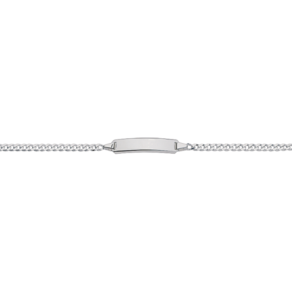 CEM 925 er Silber Identband 16 - 18,5 cm, rhodiniert BIDR904666