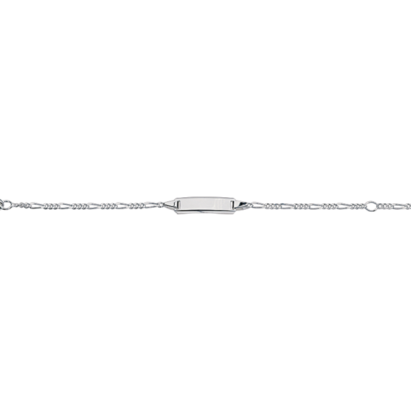 CEM 925er Silber Identband 12 - 14 cm, rhodiniert BIDR904654
