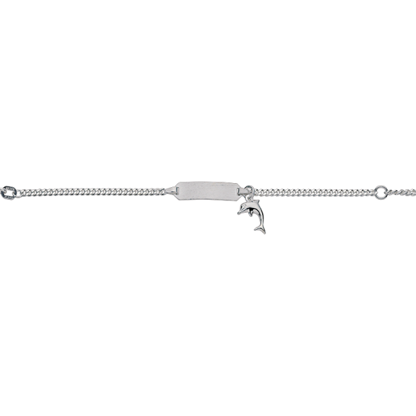 CEM 925er Silber Identband 12 - 14 cm, rhodiniert BIDR904660