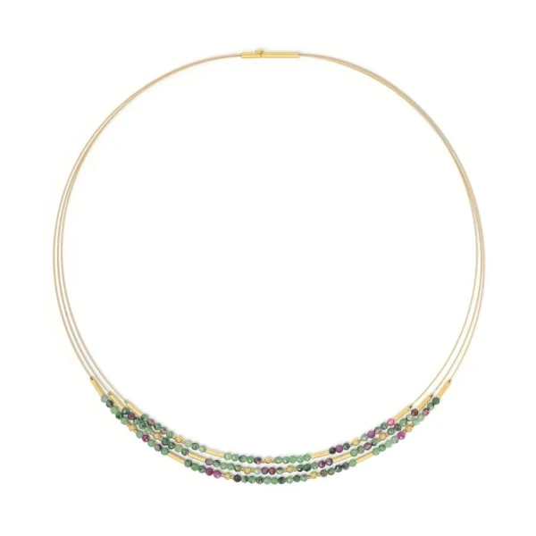 Bernd Wolf Clenifa Collier Rubin-Zoisit 43cm, 84136086-043
