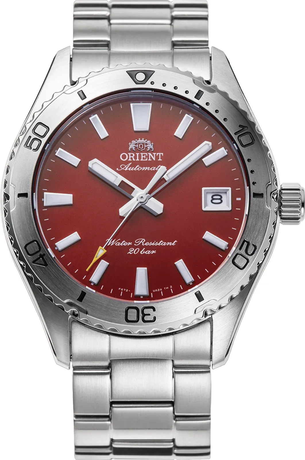 Orient Mako Automatik 39,9 mm Rot Herrenuhr RA-AC0Q09R30B