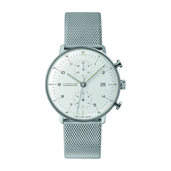 Junghans max bill Chronoscope Saphirglas Herrenuhr 027/4003.46