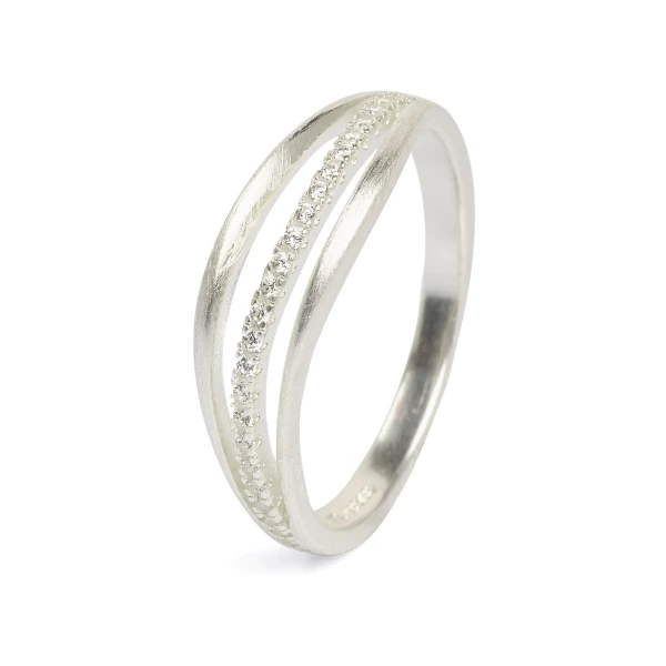 Bernd Wolf Sento Ring Zirkonia 925er Sterlingsilber Gr.56, 52032154-056