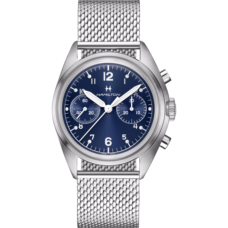 Hamilton Khaki Aviation Pilot Pioneer Mechanical Chronograph Herrenuhr H76409140