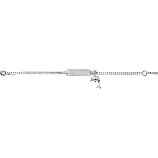 CEM 925er  Silber Identband 12 - 14 cm, rhodiniert BIDR904660