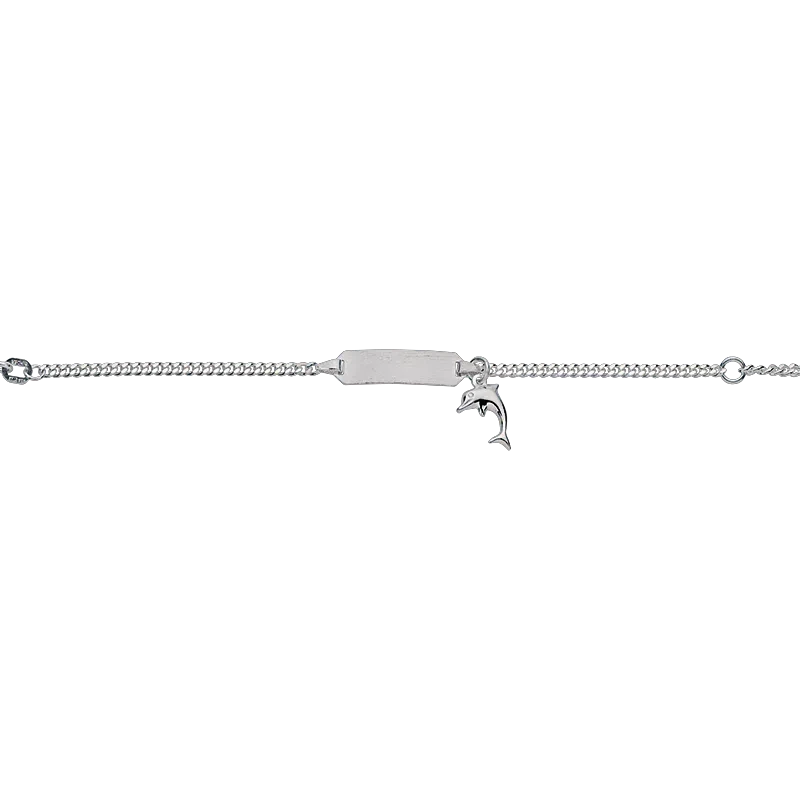 CEM 925er  Silber Identband 12 - 14 cm, rhodiniert BIDR904660